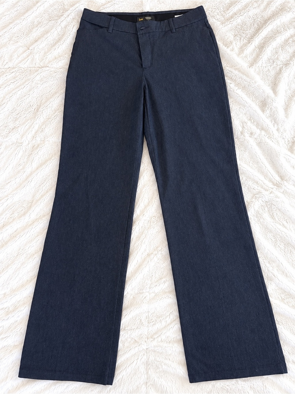 Lee Tall Dark Navy Wide-Leg Jeans Size 10 Long